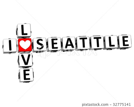 3D I Love Seattle Crossword 32775141