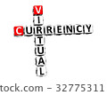 3D Crossword Virtual Currency over white backgroun 32775311