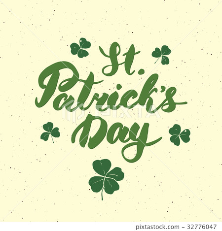 Happy St Patricks Day Vintage greeting card vector 32776047