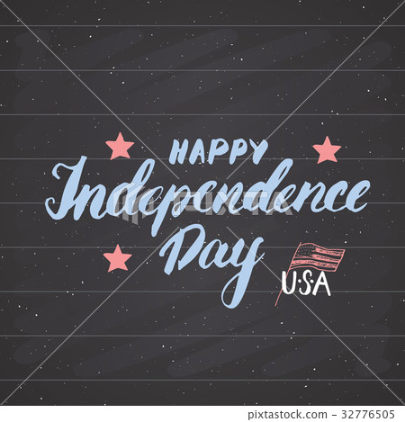 Happy Independence Day Vintage USA card, vector Happy Independence Day Vintage USA card, vector 32776505