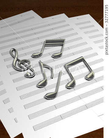 Musical score and musical score image 32777195
