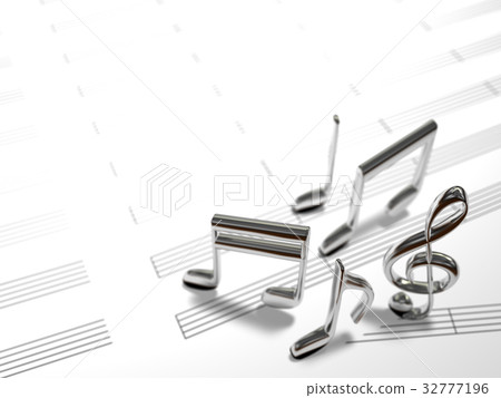 樂譜和樂譜圖像 樂譜和樂譜圖像 32777196