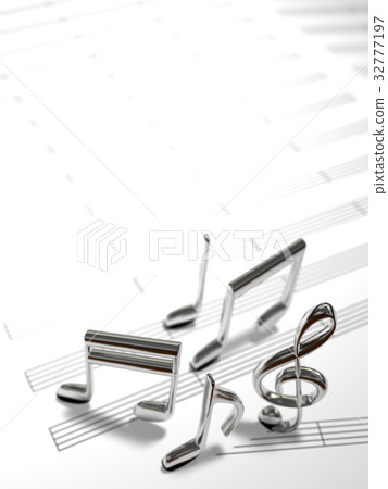 樂譜和樂譜圖像 樂譜和樂譜圖像 32777197