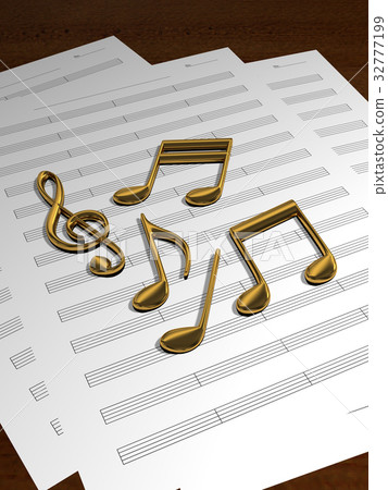 Musical score and musical score image 32777199