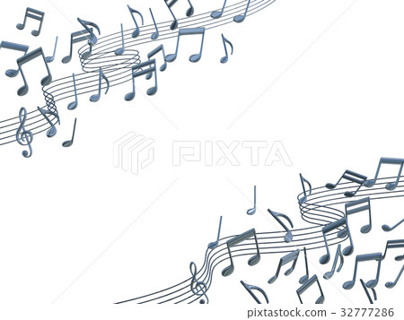 樂譜和樂譜圖像剪影 樂譜和樂譜圖像剪影 32777286