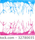 Watercolor blue and pink lines abstract 32780035