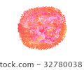 watercolor orange and pink isolated 32780038