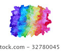 Colorful watercolor isolated on white background 32780045