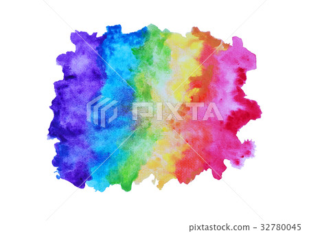Colorful watercolor isolated on white background Colorful watercolor isolated on white background 32780045