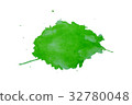 green watercolor background 32780048