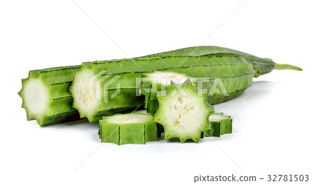 luffa acutangula isolated on white background 32781503