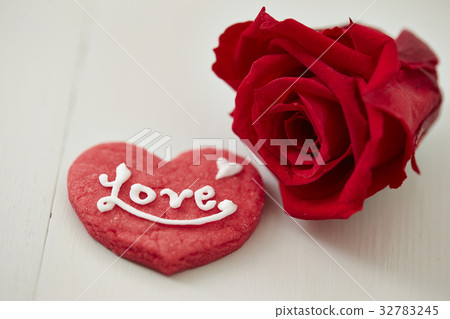 玫瑰與心餅乾 玫瑰與心餅乾 32783245
