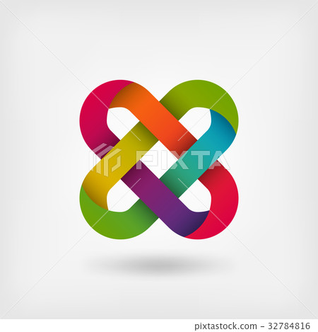 solomon knot in rainbow colors 32784816