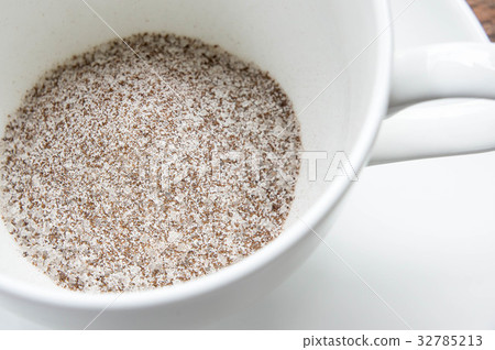 Instant coffee 3 in 1 , coffee mix  on white cup 32785213