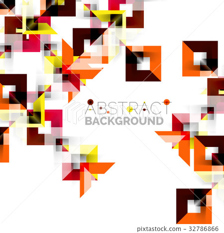 Modern square geometric pattern design on white Modern square geometric pattern design on white 32786866