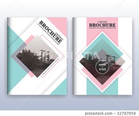 Modern corporate business flyer layout design 32787059