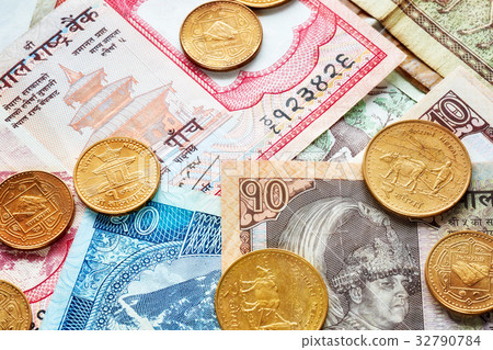 Close up picture of Nepalese rupee. Close up picture of Nepalese rupee. 32790784