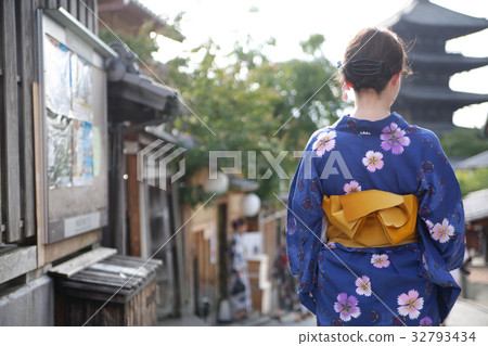 京都和服女性 京都和服女性 32793434