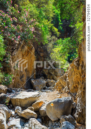 Kritsa Gorge near Agios Nikolaos on Crete, Greece Kritsa Gorge near Agios Nikolaos on Crete, Greece 32794934