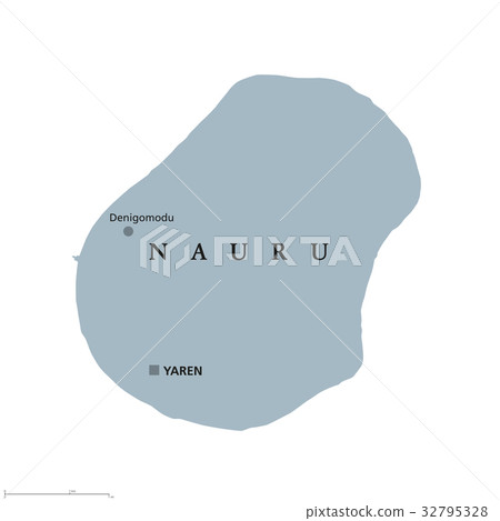 Nauru political map Nauru political map 32795328