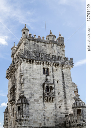 Belem tower in the bank of the Targus River Belem tower in the bank of the Targus River 32795499