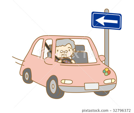 單向翻轉的老年司機 32796372