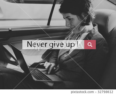 Never Give Up Message Quote Motivation Word 32798612