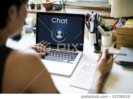 Chat Member Login Register Social Network Connection Avatar Icon Chat Member Login Register Social Network Connection Avatar Icon 32798918