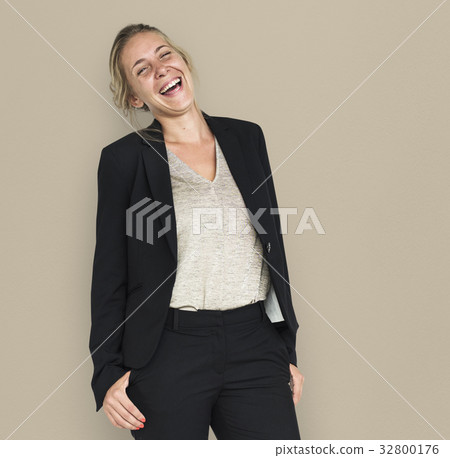 Caucasian Business Woman Smiling 32800176