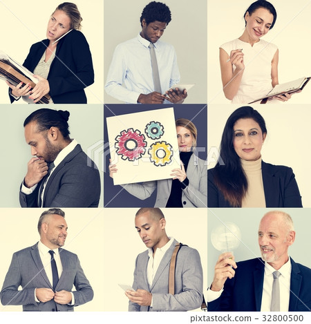 Studio People Collage Business Concept 32800500