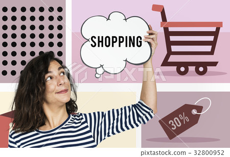 Woman holding banner network graphic overlay background Woman holding banner network graphic overlay background 32800952