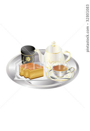 Today's sweets tea and castella Today's sweets tea and castella 32801083