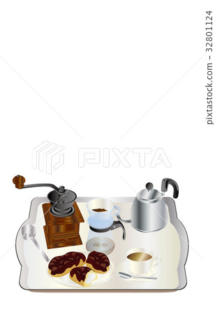 Today's sweet coffee and eclair Today's sweet coffee and eclair 32801124