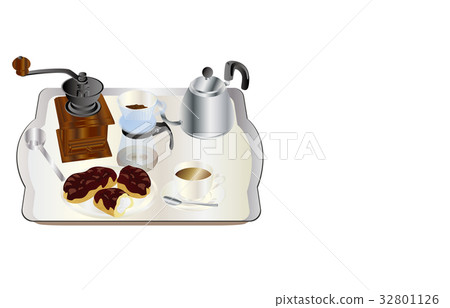 Today's sweet coffee and eclair Today's sweet coffee and eclair 32801126