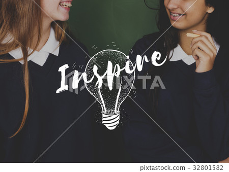 Inspiration Light Bulb Ideas Creative Icon Vector Inspiration Light Bulb Ideas Creative Icon Vector 32801582