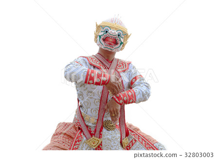 Khon is dance drama art of Thai classical masked  32803003