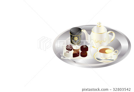 Today's sweets lemon tea and chocolate 32803542