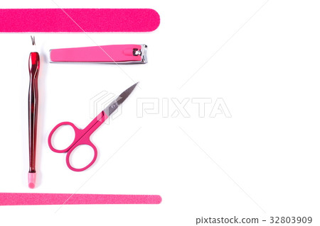 Set of manicure or pedicure tools Set of manicure or pedicure tools 32803909