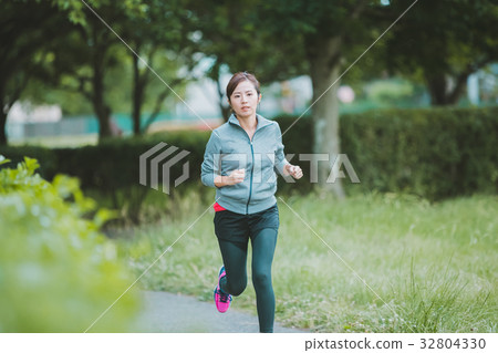 慢跑 奔跑 跑步 32804330