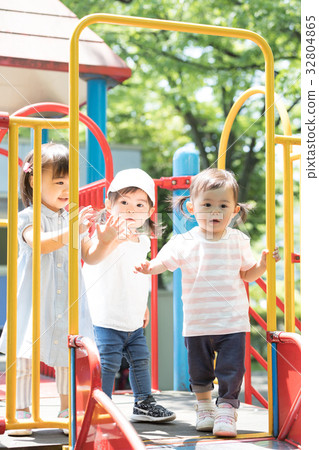Children playing with playthings Children playing with playthings 32804865