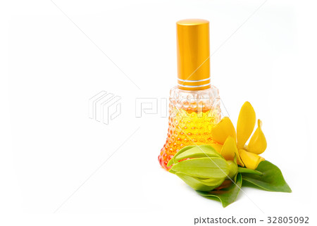 Ylang-Ylang oil with flowers ,aromatherapy 32805092