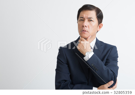 Worried businessman man Worried businessman man 32805359