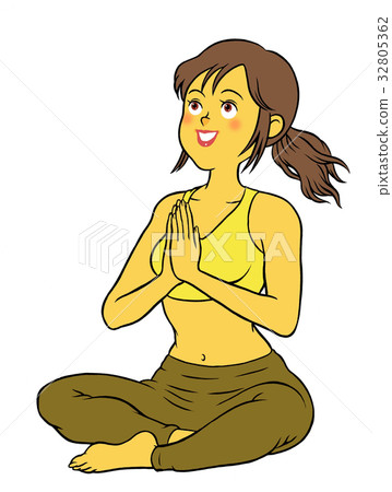 Women who do yoga fitness 32805362