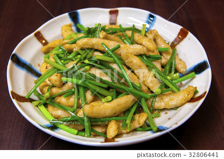 Chives, tempura, cooked food, clams, scorpio, cooking, Leek flowers, tempura, cook 32806441