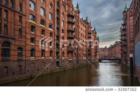 Old Speicherstadt or Warehouse district, Hamburg 32807162