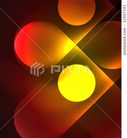 Vector glowing geometric shapes background Vector glowing geometric shapes background 32807581
