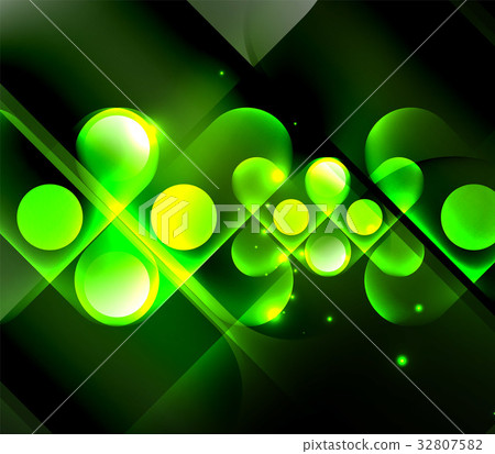 Vector glowing geometric shapes background Vector glowing geometric shapes background 32807582