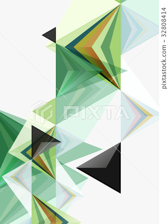 Triangular low poly vector a4 size geometric 32808414