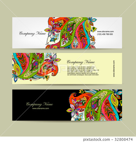 Banners design, floral background 32808474