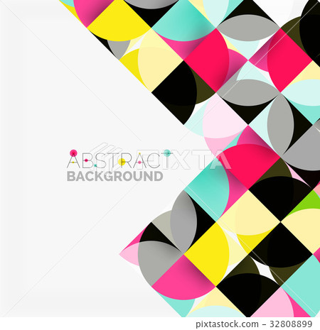 Modern geometrical abstract background circles Modern geometrical abstract background circles 32808899